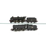 Two Kit-built OO Gauge ex-SR Locomotives and Tenders, both in late-totem BR black, comprising U