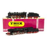 Two Trix Express HO Gauge 3-rail DC German Steam Locomotives, comprising 'Pacific' 4-6-2 with tender