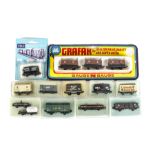 Peco N Gauge Freight Stock, including Colman's Mustard, Lyons Tea, Express Dairy and Royal