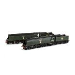 Hornby (China) OO Gauge Bulleid 'Battle of Britain' Class 4-6-2 Steam Locomotives and Tenders,