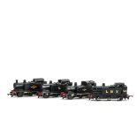 Four unboxed Tri-ang TT Gauge BR 0-6-0 Tank Locomotives including a Bec or similar model, one with