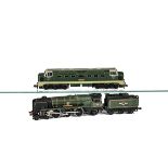 Hornby-Dublo OO Gauge 2-Rail Locomotives 'Barnstaple' and 'Crepello', both in BR green, the