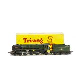 A Tri-ang TT Gauge BR green 4-6-2 'Britannia' Locomotive and Tender, the locomotive in original box,
