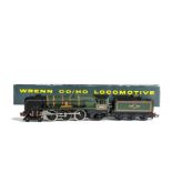 A Wrenn 00 Gauge No 2236 BR green 'Barnstaple' and Tender, No 34005, with blue Guarantee Card and