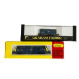 Graham Farish and Minitrix N Gauge BR Blue Era Diesel Locomotives, comprising GF 0-6-0DS no 08