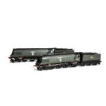 Hornby (China) OO Gauge Bulleid 'Battle of Britain' Class 4-6-2 Steam Locomotives and Tenders,