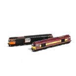 Hornby (China) OO Gauge Class 60 Diesel Locomotives, comprising R2488 in EW&S maroon/yellow livery