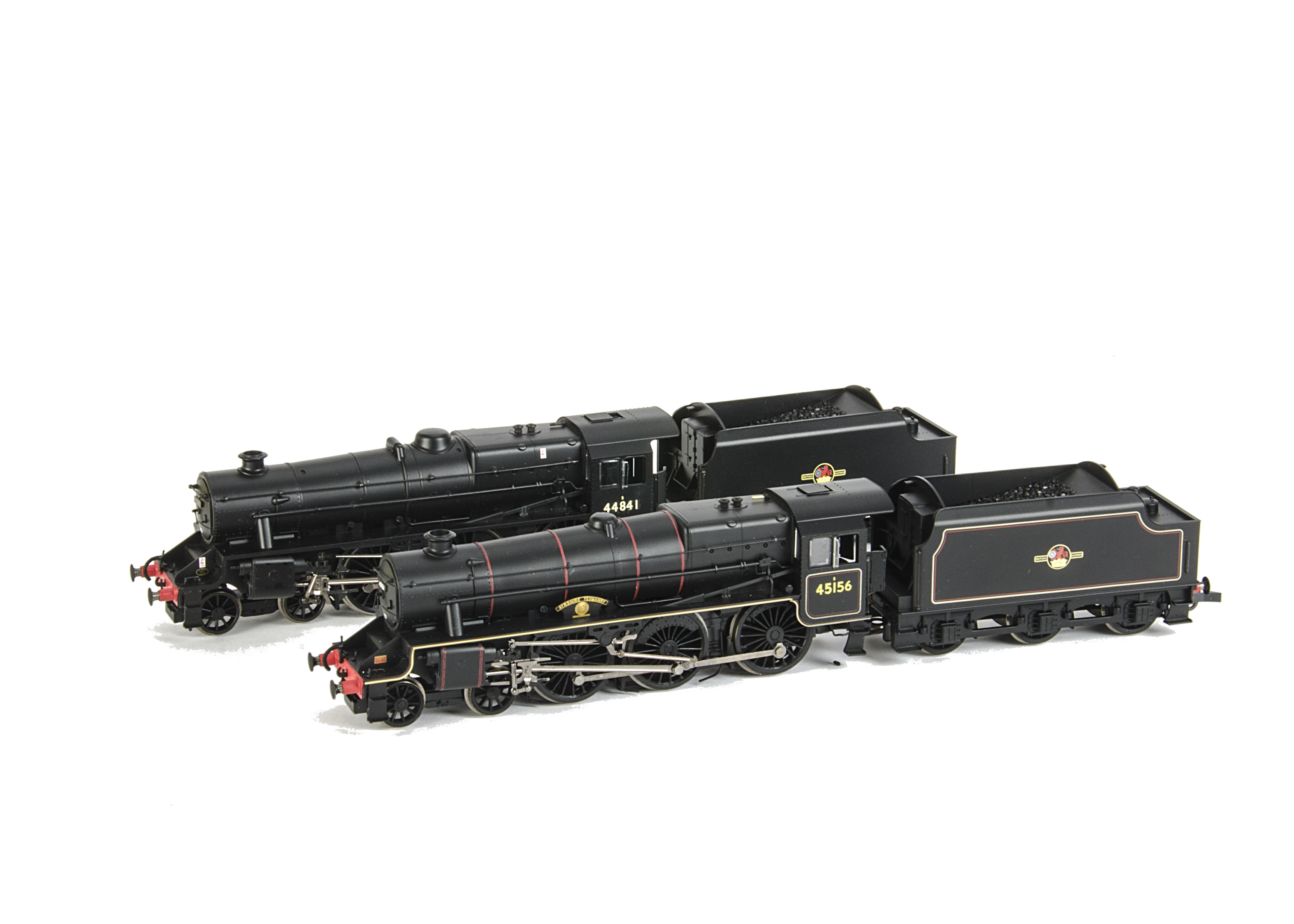 Hornby (China) OO Gauge Stanier 'Black Five' 4-6-0 Steam Locomotives and Tenders, comprising R2555