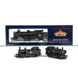 Three Bachmann OO Gauge BR Black Locomotives, all with late totems, comprising 32-152, N class 2-6-0