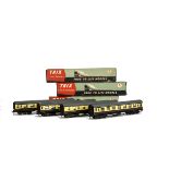 Trix Twin Railway OO Gauge Western Region 'Scale Model' 9" Coaches, being 1st class or brake/3rd