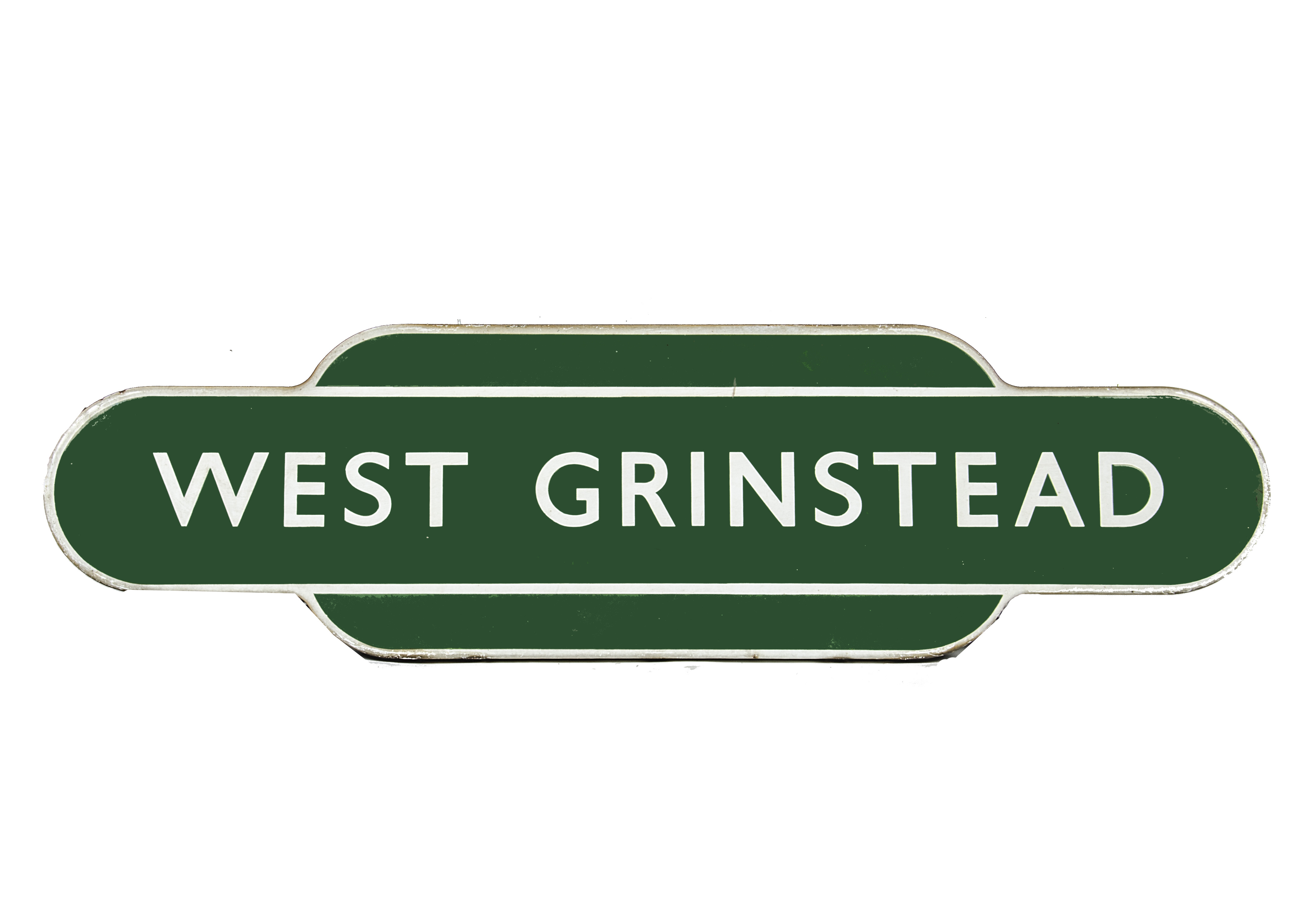 West Grinstead BR(S) Station Totem, overall VG, one small chip at top left edge, otherwise a few