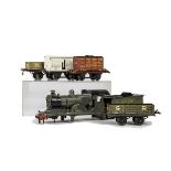 A Scratchbuilt O Gauge Coarse-Scale LNER class D13 Body and Tender with Hornby Freight Stock, the