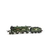 A Hornby O Gauge Clockwork No 3C 'Lord Nelson' Locomotive and Tender, in Southern Railway green as