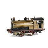 A Carette Gauge 1 Clockwork 'Peckett' 0-4-0 Saddle Tank Locomotive, in mustard yellow with no 101 to