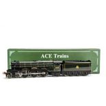An ACE Trains O Gauge 3-rail Electric 'A3' Class Locomotive and Tender, in lined BR green livery