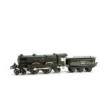 A Hornby O Gauge Electric No 3E 'Flying Scotsman' Locomotive and Tender, in LNER green as no 4472,