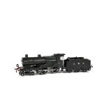 A Modified and Repainted Hornby No 2 Special 'Compound' Locomotive and Tender, repainted in black as