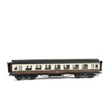 An Exley O Gauge K5-Series GWR Coach, All-3rd coach no 6638, in GW brown/cream livery, G-VG, a few