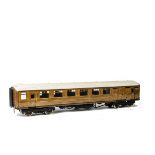 A 2½" Gauge LNER Gresley Teak Brake/3rd Corridor Coach, well-finished in scumbled-teak finish as