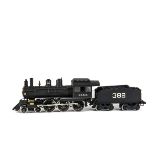 An Uncommon Rivarossi/AHM Kit-built O Gauge 2-rail Illinois Central 4-6-0 Locomotive and Tender,