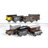 O Gauge Vans Tar Wagons and Others by LMC and Others, including some possibly from kits, with Met