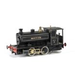 A Scratch or Kit-built O Gauge 2-Rail Electric Andrew Barclay Industrial 0-4-0 Saddle Tank