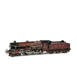 A Bassett-Lowke O Gauge Electric 'Jubilee' Class Locomotive and Tender, in LMS Crimson as no 5573 (