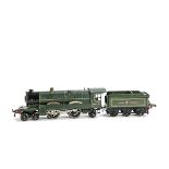 A Hornby O Gauge Electric No 3E 'Caerphilly Castle' Locomotive and Tender, in Great Western green as