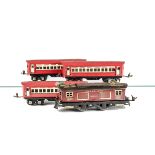 An Ives/Lionel American O Gauge Electric Train, comprising Ives 1651 locomotive in original