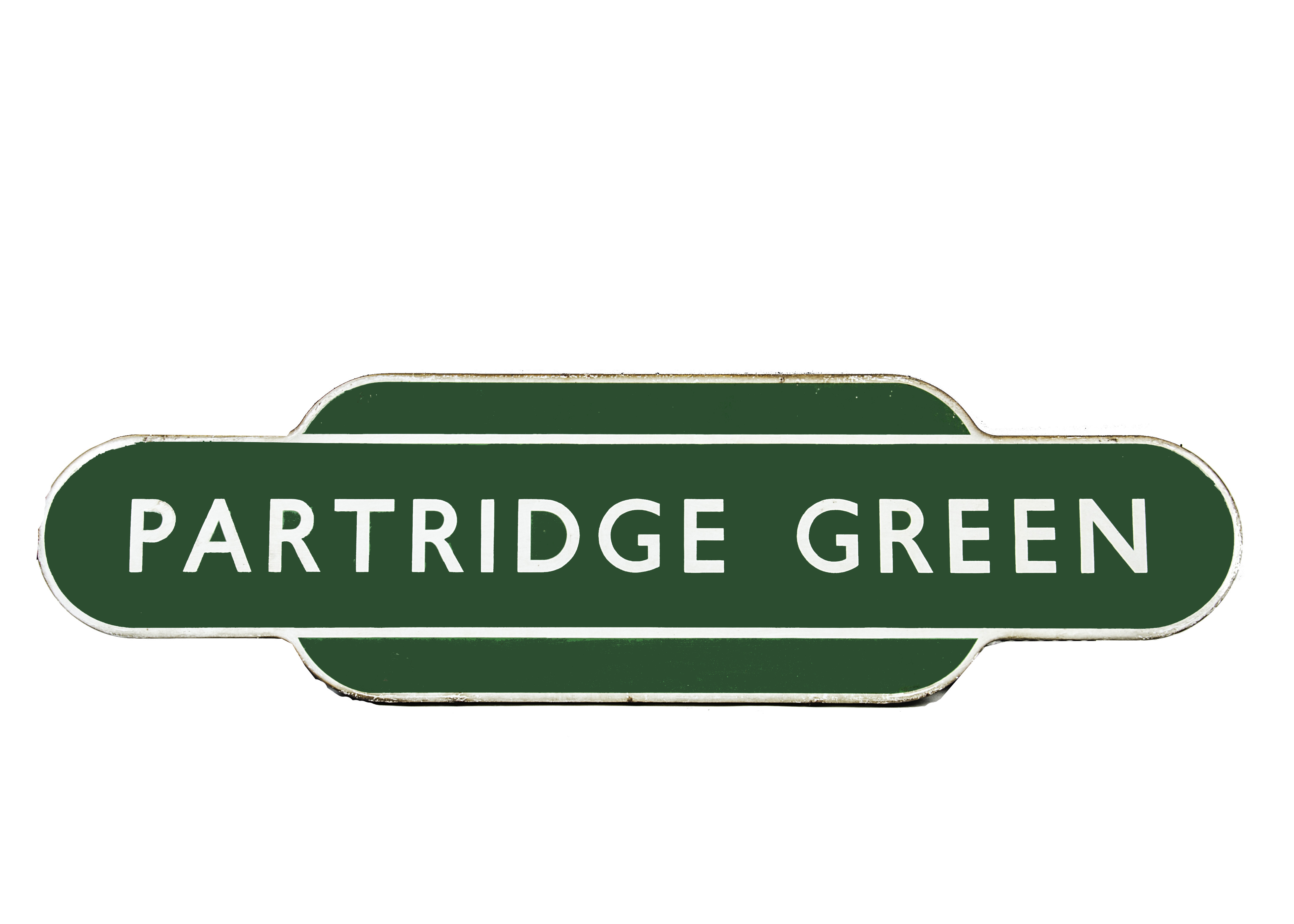 Partridge Green BR(S) Station Totem, overall VG, no significant chips, otherwise a few very minor