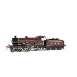 A Hornby No 2 Special Clockwork 'Compound' Locomotive and Tender, in LMS maroon as no 1185,