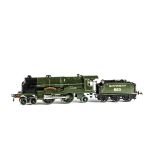 A Hornby O Gauge Clockwork No 3C 'Lord Nelson' Locomotive and Tender, in Southern Railway green,