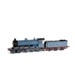 A Gauge 1 Spirit-fired Live-Steam Caledonian Railway 4-6-0 Locomotive and Tender, finished in