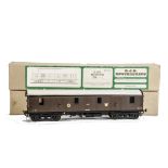 An O Gauge Finescale Kit-built GWR 'Monster' Bogie Van by DJB Engineering, nicely made from an