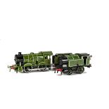 Hornby O Gauge Clockwork No 101 Tank Locomotive and Modified No 1 Special Tender Locomotive, both in