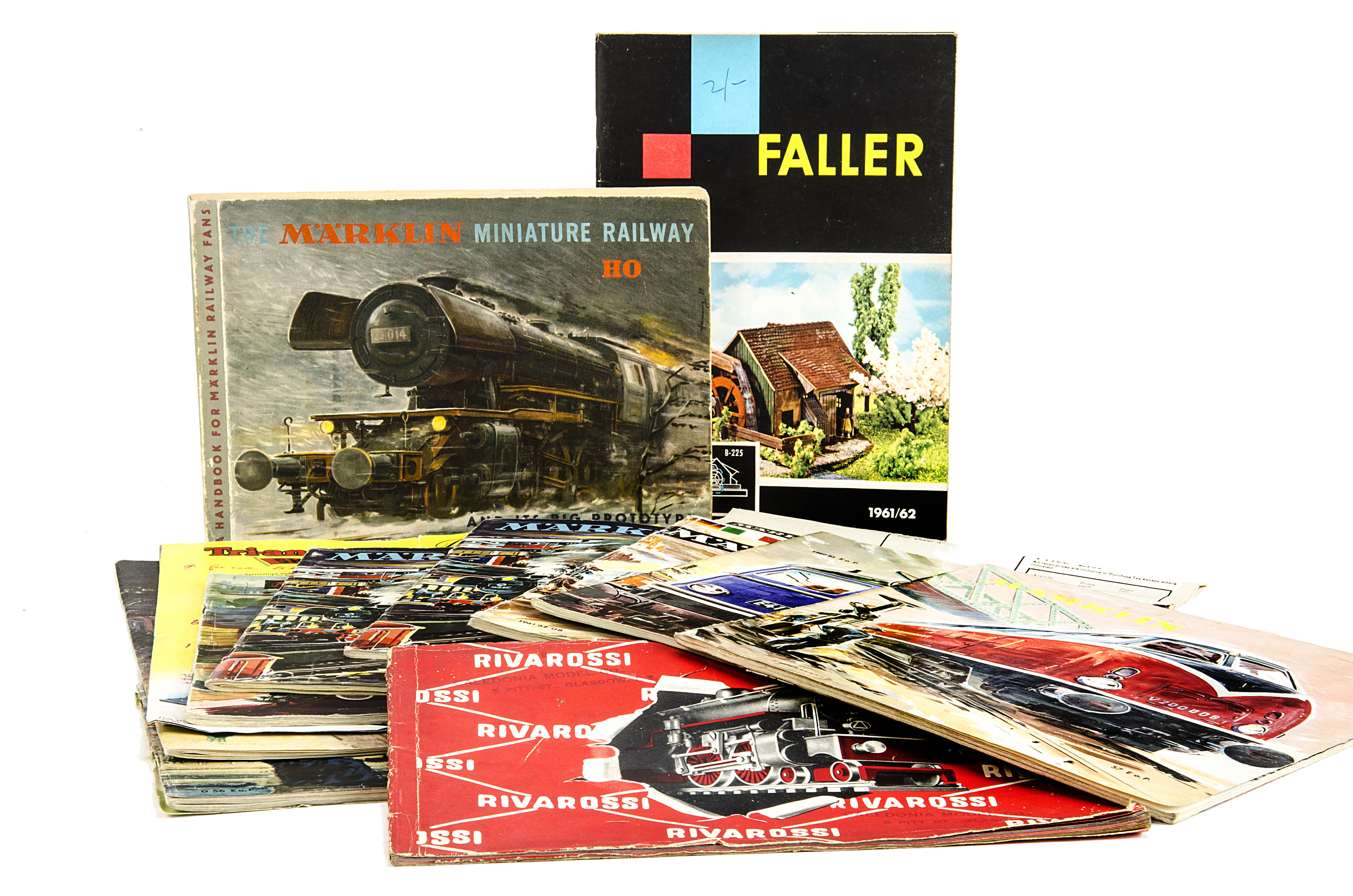 A Collection of Märklin and Other Train Catalogues, including Märklin HO Catalogues 1956, 1958, 1957