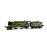 A Repainted Hornby O Gauge 20v No E320 'Flying Scotsman' Locomotive and Tender, quite nicely