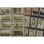 Cigarette Cards, Football, a selection of set by Gallaher to include Footballers in Action, Famous