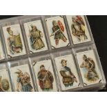 Cigarette Cards, Mixed, a modern album containing various Player sets, Arms & Armour (blue back),