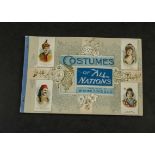 Foreign Cigarette Card Album Costume, W Duke (USA), printed album Costumes of All Nations (vg)