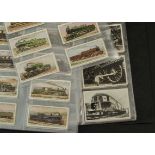 Cigarette Cards, Railways, a collection of sets to include Ogdens Overseas Issue Famous Railway