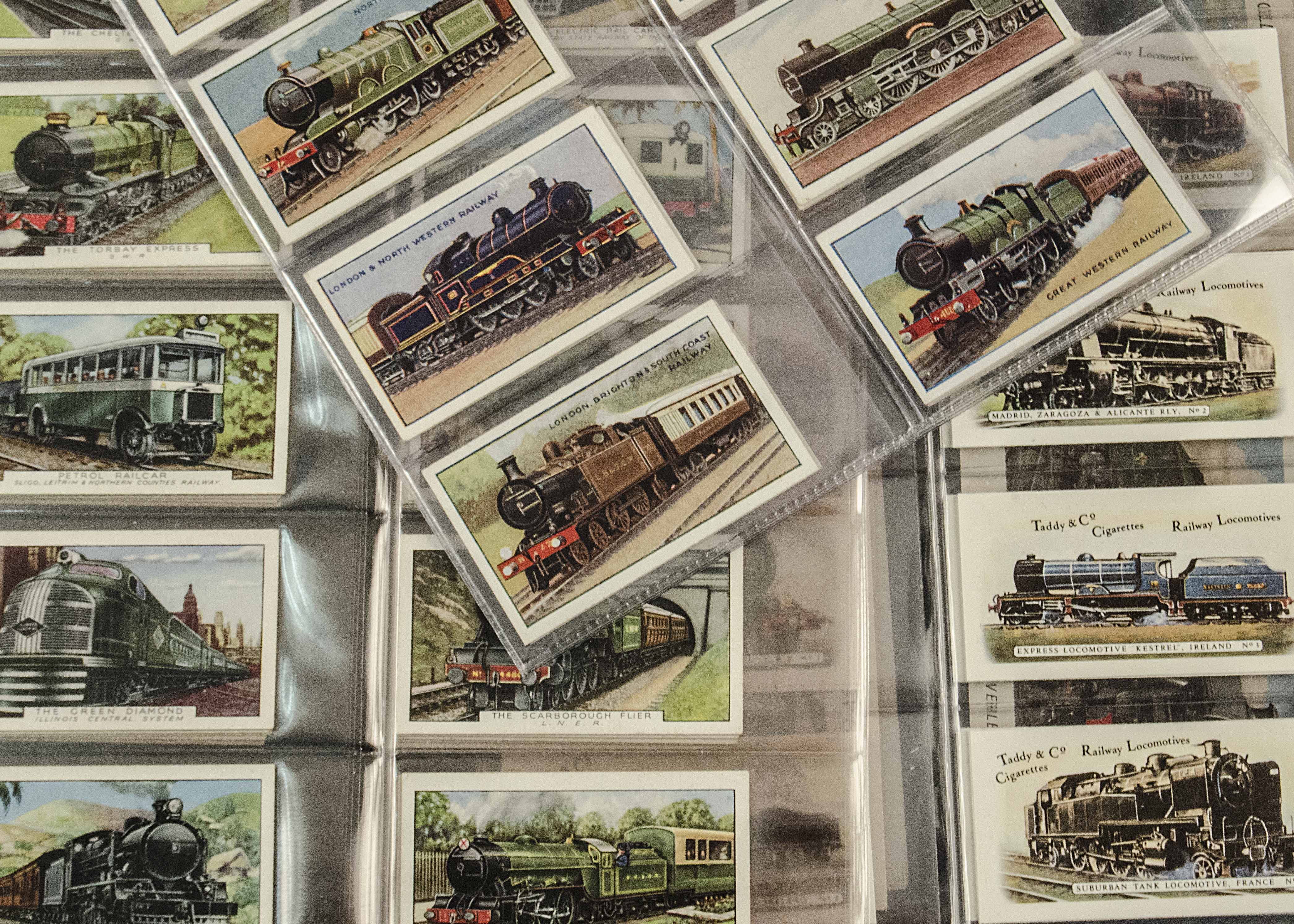 Cigarette Cards, Railways, a collection by various Manufacturers to include Hills The Railway