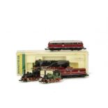 Continental N Gauge DB Steam and Diesel Locomotives by Trix, comprising boxed ref 2053 2-10-2T no 85