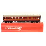 Hornby Dublo 00 Gauge 4071 Super Detailed BR maroon Restaurant Car, in original late red striped