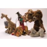 Post War Menagerie, primates, elephants, giraffes, wolves, dogs and other animals, German and