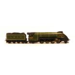 A kit/scratch built 00 Gauge Gresley Streamline BR green class P2 2-8-2 Locomotive and Tender, No