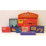 Hornby Dublo 00 Gauge Girder Bridge and other Accessories, 5015 metal Girder Bridge and 5055 Signals