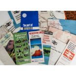 A Collection of BR Network and Other Maps and Leaflets, the system maps from 1950's - 1980's,
