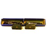 Hornby-Dublo OO Gauge 3-Rail Locomotives, both in BR lined green livery, comprising no 46232 '