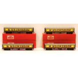 Hornby Dublo 00 Gauge Super Detailed 4050 BR WR chocolate and cream 1st/2nd Class Coaches, in